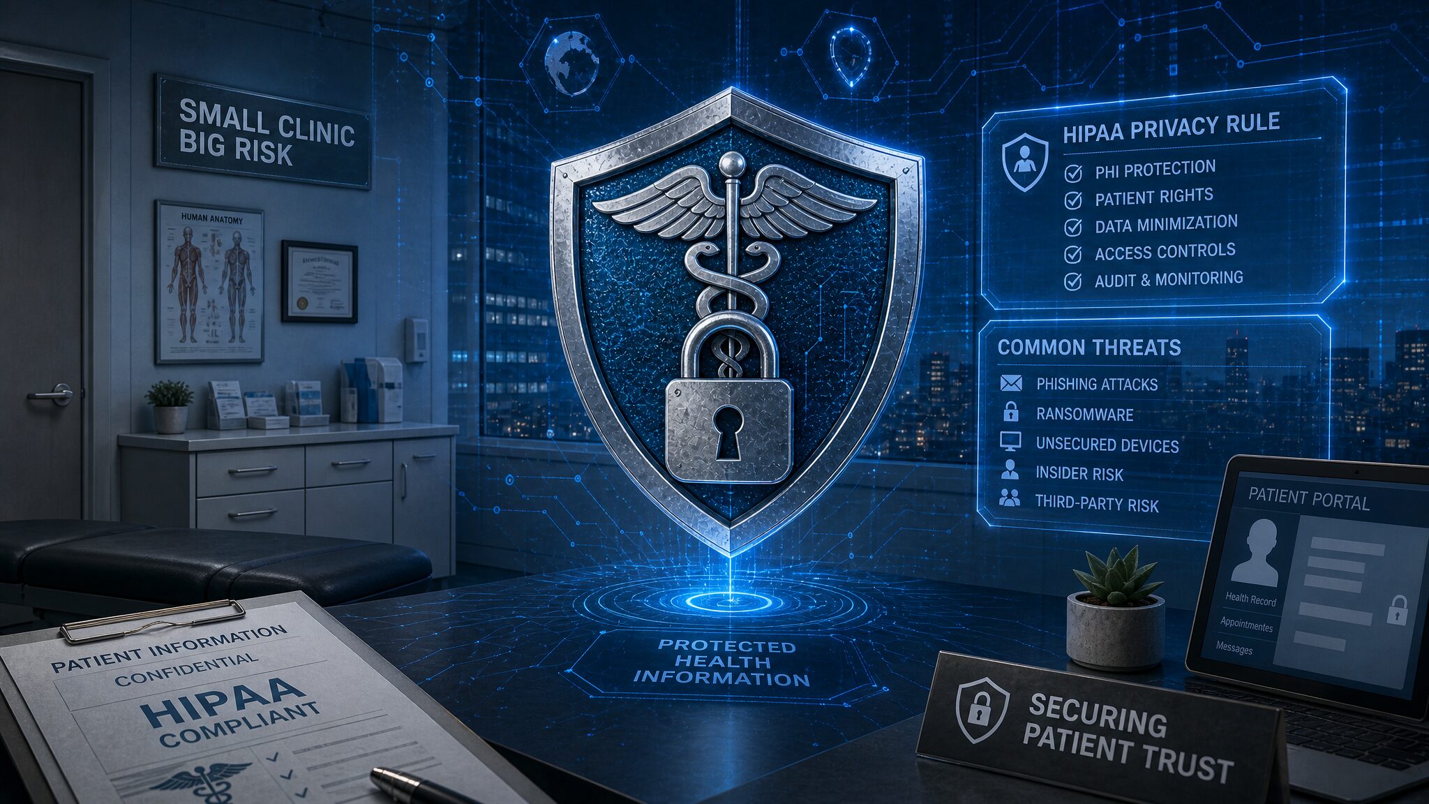 hipaa violations 2026 small clinics hero graphic